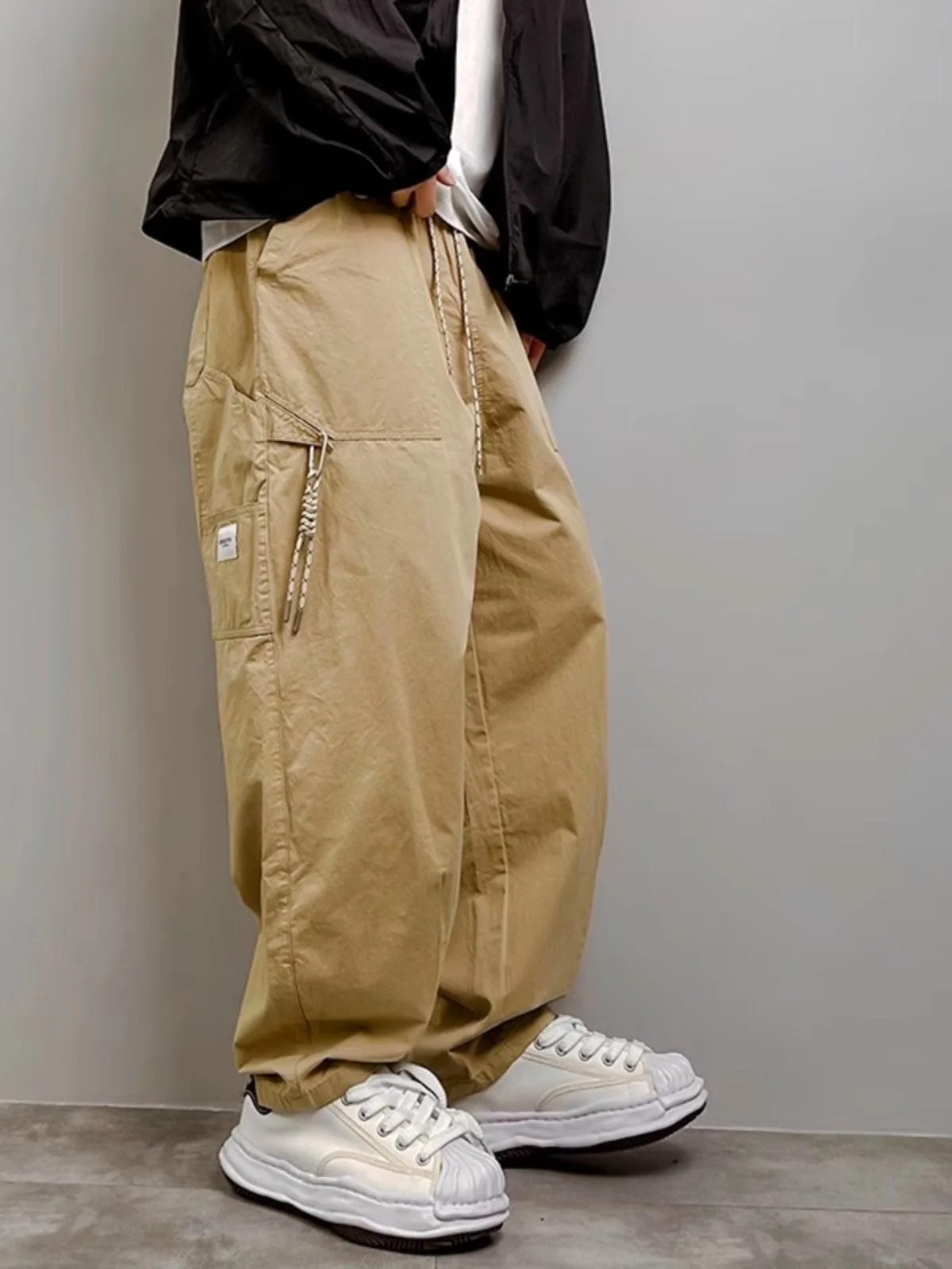 Loose Straight Leg Workwear Trousers for Men Casual Comfortable Cotton High Waist Autumn Faion Street Sle Vibe