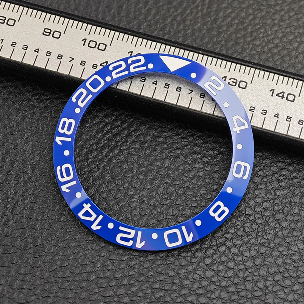 Premium 40mm Sloped Ceramic Bezel GMT Insert for Men's Watch Accessories