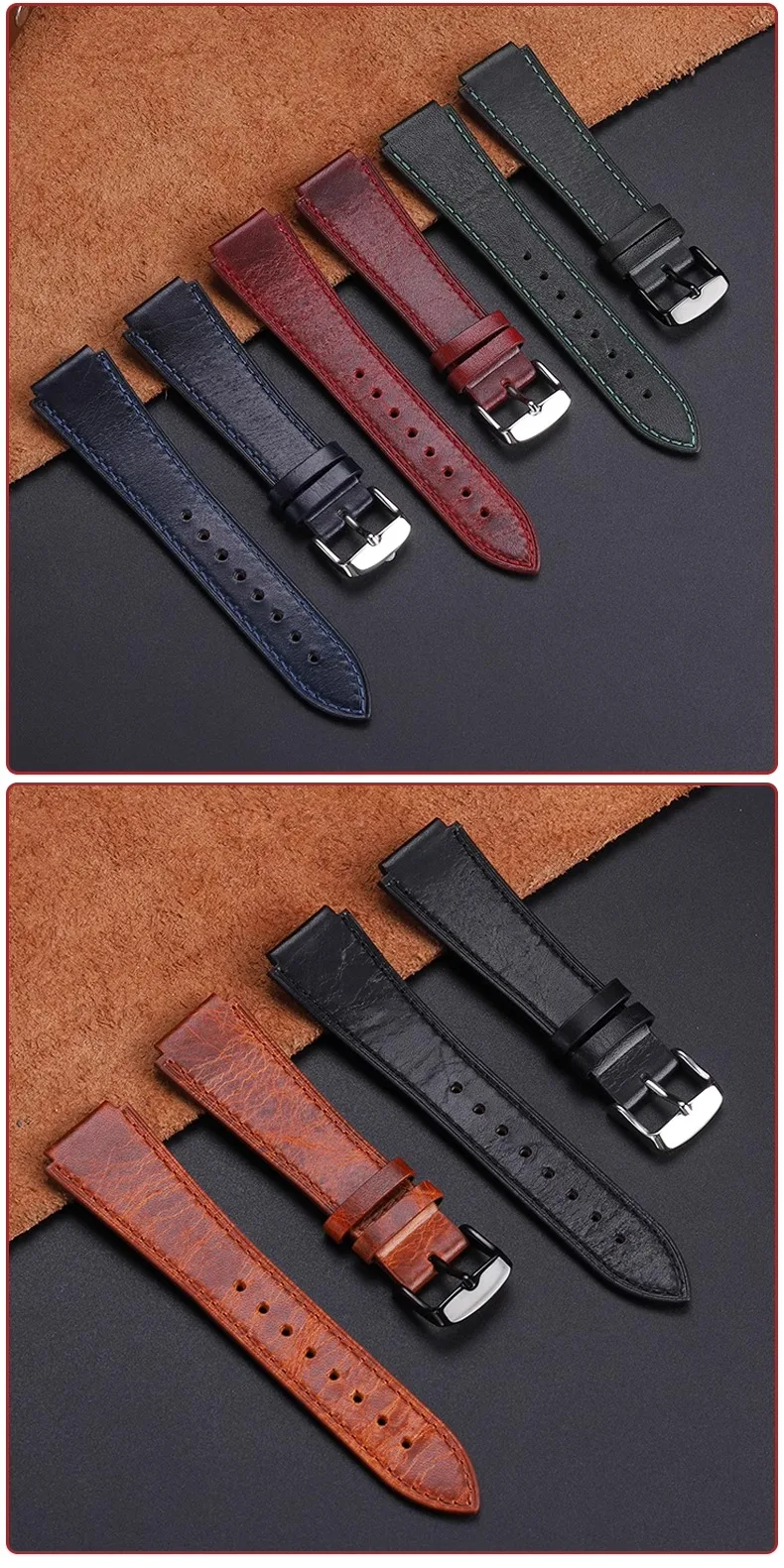 18 mm Retro-Uhrenarmband aus Rindsleder für G-Shock Casio A158 A158W/A168/f91w/AE-1200/A159/A169 AE1300 Serie Vintage Schnellverschluss-Armband – Detail 14