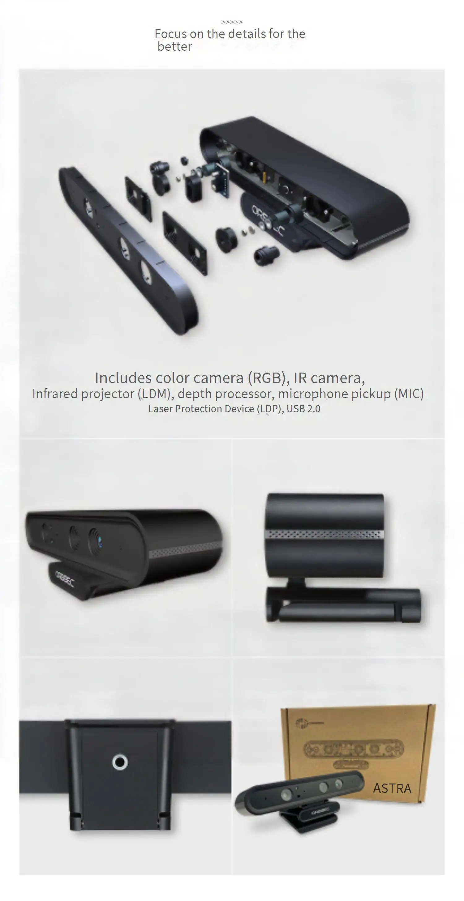 ORBBEC Astra pro Plus 3D structured light depth camera
