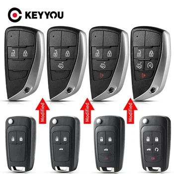 KEYYOU Per Chevrolet Cruze Epica Lova Camaro Orlando Trax Impala Equinox Malibu Sonic Per Opel Mokka Versione Modificata Chiave Auto