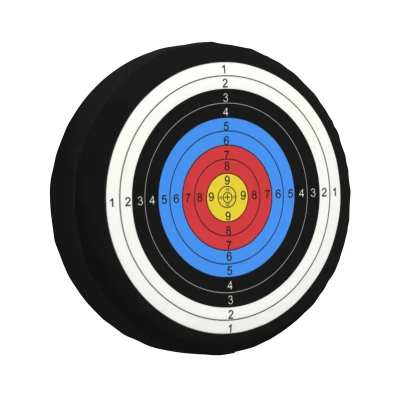 

Archery And Gun Range Target Practice Graphic Tire Cover 4WD 4x4 Trailer Archer Bow Spare Wheel Protector for Prado Pajero Jeep