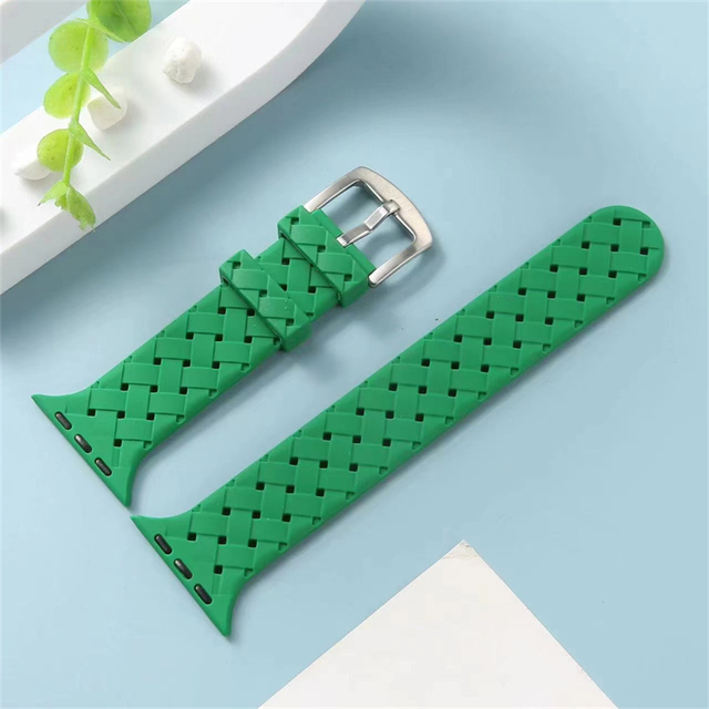 Texture Silicone Band For Apple Watch Band 7 6 SE 5 4 41mm 45mm 44mm 40mm Bracelet iWatch 3 2 1 Watchband 38mm 42mm Strap