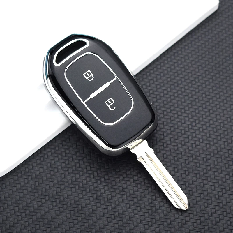 Custodia In Silicone TPU Per Chiave Auto Renault Dacia - Ninuypoy, Colori Vari, Con Portachiavi