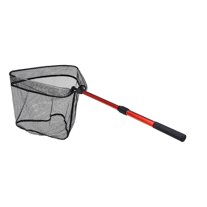 

Portable Lure Fly Fishing Hand Copy Net Triangle Folding Copy Net 2-Section Telescopic Fishing Tool