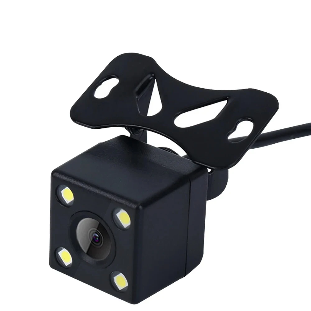 

Wide-angle Car Rear View Camera Universal 720P Backup Parking Input Camera Night Vision Waterproof AHD Color Image With LED
