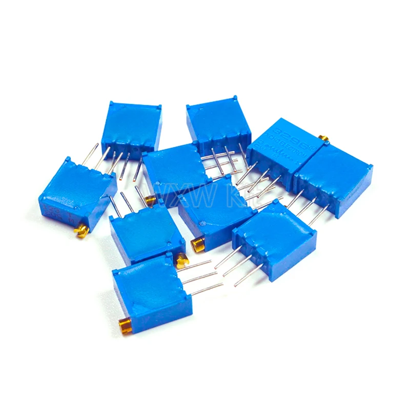 3296W 3296 Trimpot Trimmer Potentiometer 10pcs 50 100 200 500 Ohm 1K 2K 5K 10K 20K 50K 100K 200K 500K 1M Ohm 103 100R 200R 500R trimmer potentiometer