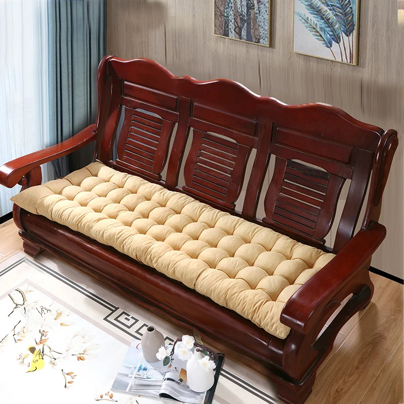 Thick Bench Seat Cushion for Indoor Backrest, Chair Seat Pad, Sofa Decorative Cushions, Long Tatami cushion, 3 Sizes 3