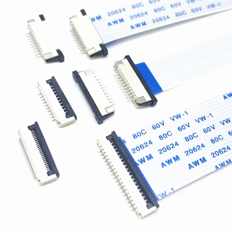 FFC FPC Ribbon Cable 6-Pin FFC/FPC Flexible Flat Cable – 0.5mm/1.0mm ...