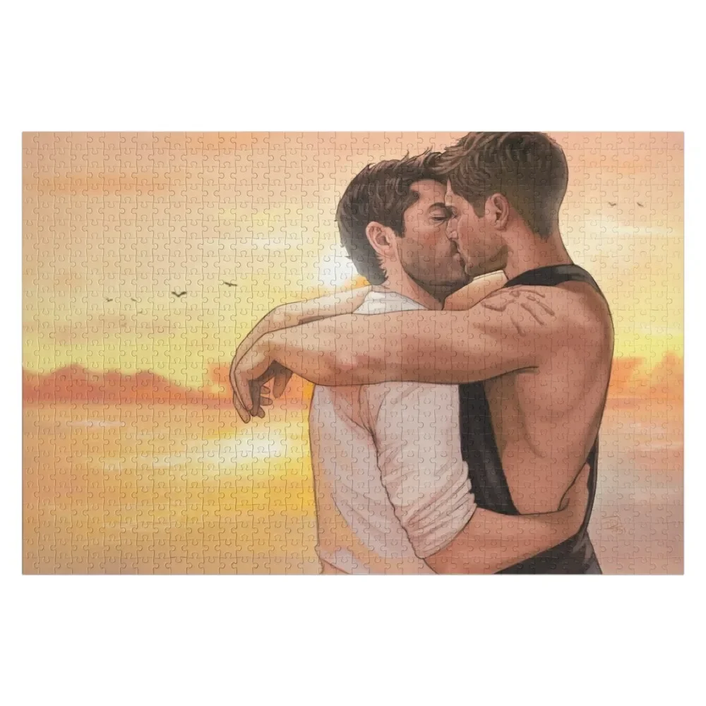 

Картинка-пазл Sunset Kiss 2021, рождественские подарки на заказ