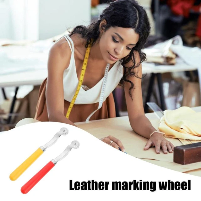2 PCS Tracing Wheel Sewing Tool Professional Stitchs Marking Spacer Leather  Needle Point Handle For Arts And Leather Crafts - AliExpress
