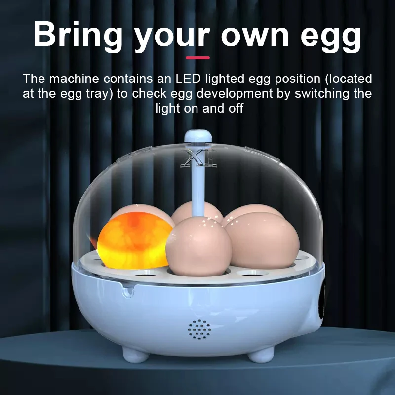 220/110V 6/18 Mini Eggs Incubator Fully Automatic Turning Hatching Brooder Farm Bird Quail Chicken Poultry Farm Hatcher Turner