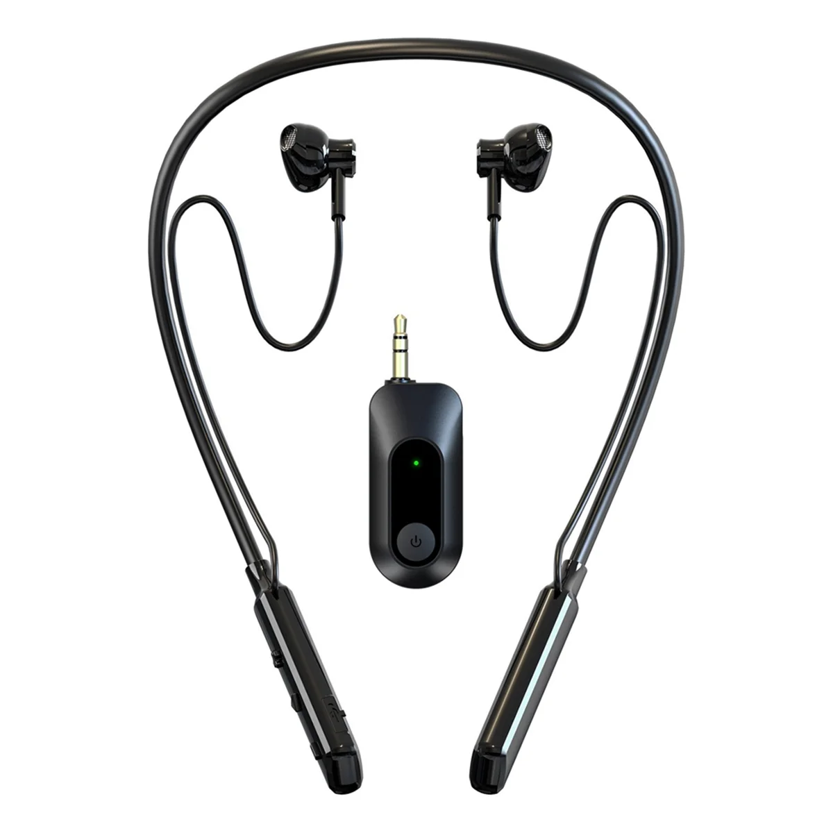 Cuffie Di Monitoraggio Wireless 2.4G Bluetooth Dual-Mode Sport Hanging Neck Stereo Sound Card Ritorno Dell'Orecchio