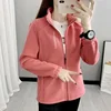 Women's Fleece Polar Coat Warm Thicken Plus Size Letter Printing Double-Sided Velvet Outerwear Coats Zipper Sports Sweatshirt 3