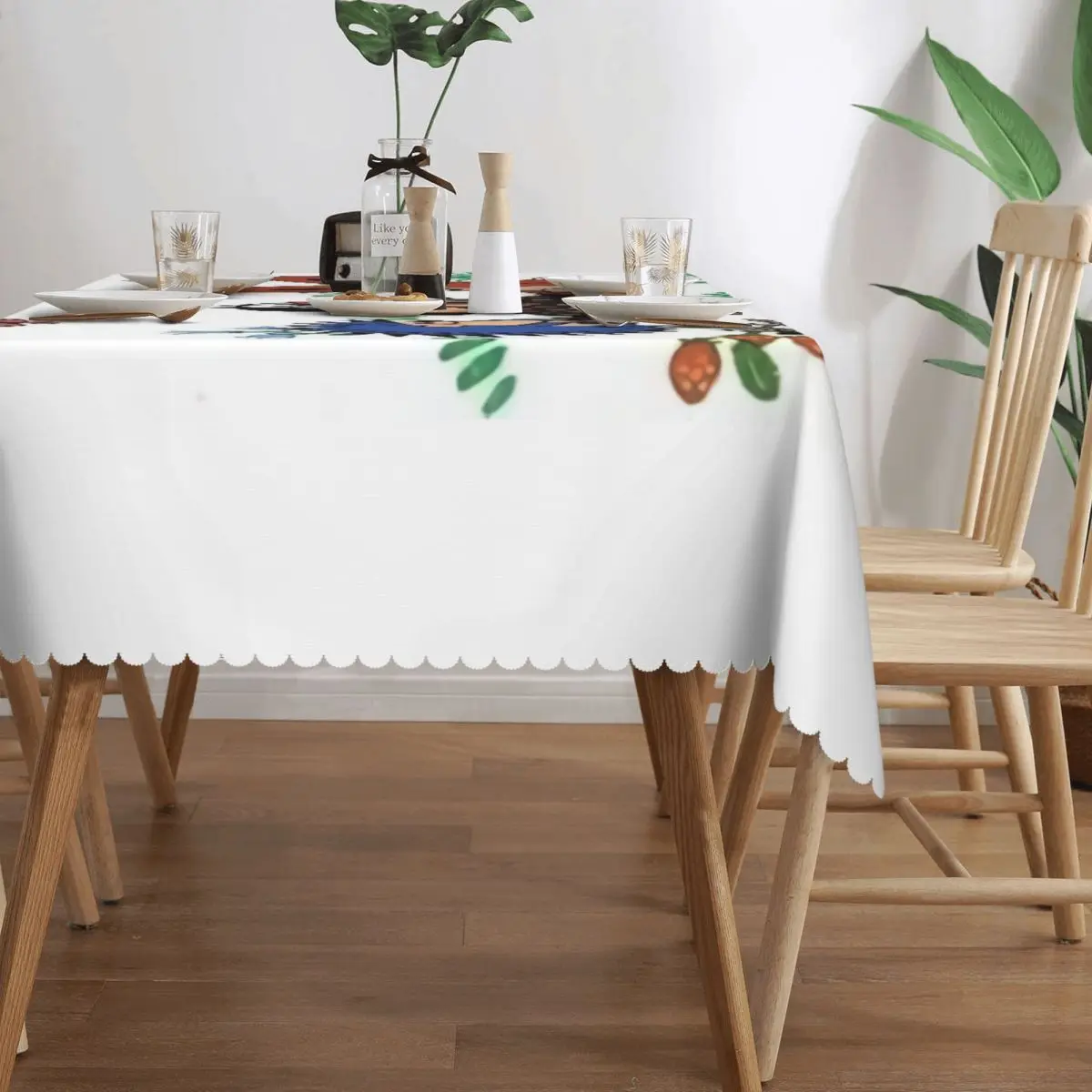 Custom Mole Krtek Cartoon Comic Rectangular Tablecloth Oilproof Table Cloth Cute Little Maulwurf Table Cover 3