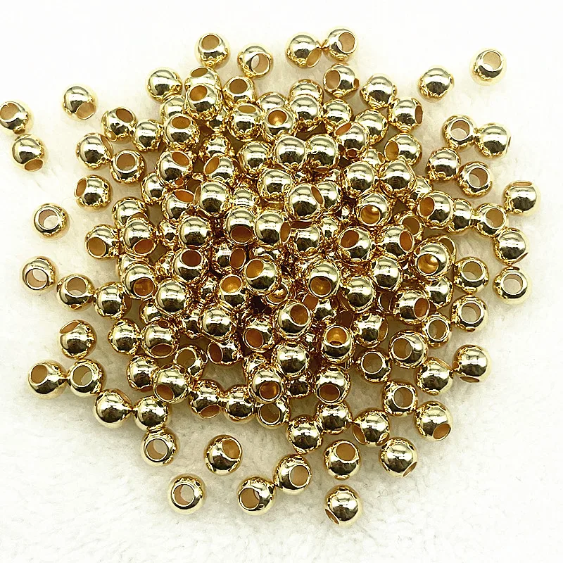 Versatile Big Hole Round Spacer Beads for DIY Jewelry and Crafting