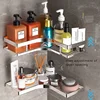 Wall Mounted Bathroom Shelf Organizer with Thickened Iron Triangle Frame, Kitchen Corner Shelf 6