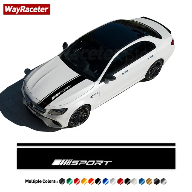 Edition 1 Car Hood Bonnet Stripe Sticker For Mercedes Benz Amg Sport A B C  E Cla Gla Glc Gle Class W204 W205 W212 W213 W176 W177 - Car Stickers -  AliExpress