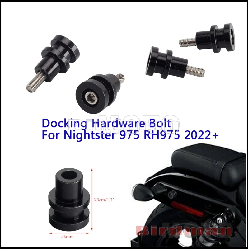 

For Harley Nightster 975 Backrest Docking Hardware Kit RH975 Nightster975 2022-Later Sportbike Holdfast Sissybar Complete Kits