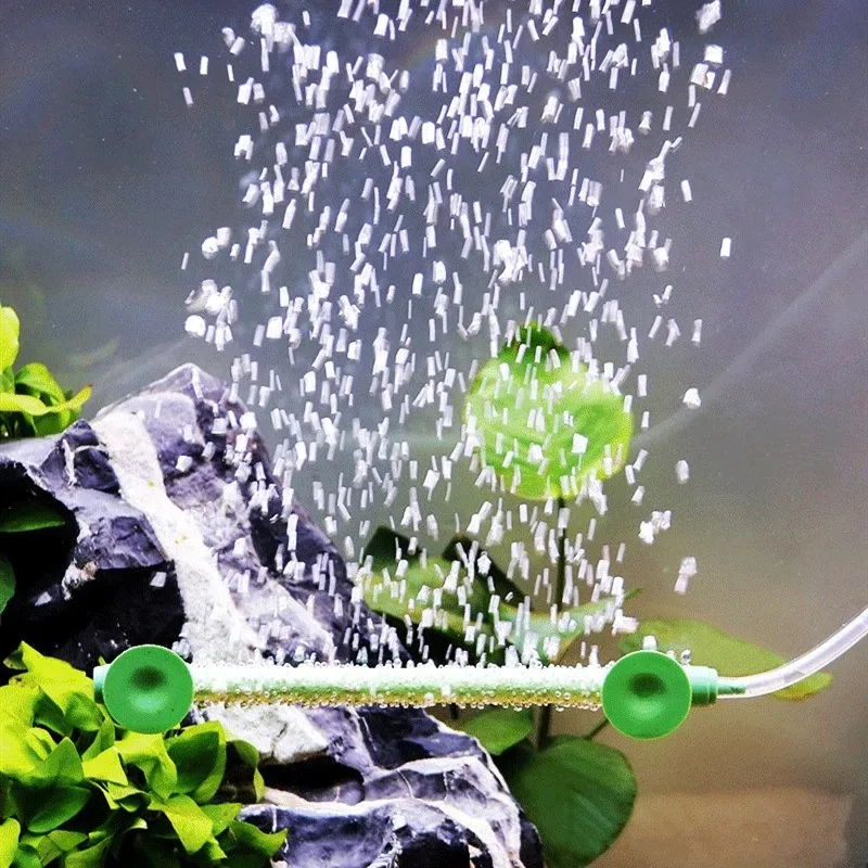 Aquarium Air Pump Fresh Air Stone Diffuser Tube Fish Tank Extendable Wall Air Pipe Suction Cup Fixed Waterscape Bubble Diffuser 4