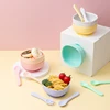 Baby Silicone Bowl Suction Bowls Tableware for Children Waterproof Dishes Suction Toddle Training Tableware Kids Feeding Bowls 2