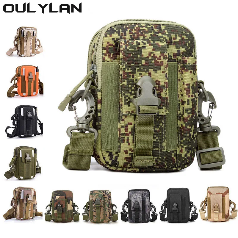 

Oulylan Phone Case Military Camping Climbing Running Hunting Small EDC Bags Men Outdoor Tactical Molle Pouch Belt Waist Pack Bag