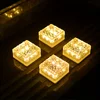 Solar Brick Lights Outdoor,  Landscape Path Lights, Solar Ground Lights  Party Outdoor Waterproof, Ice Rock Cube Lights 1
