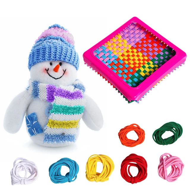 96 Pieces Loom Potholder Loops Weaving Loom Loops Weaving Craft Loops With Multiple Colors For DIY Crafts Supplies No Box 3