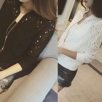 Women's  Jacket Casual Coat Zip Up Windbreaker Long SLeeve Casual Loose Outwear S-XXL