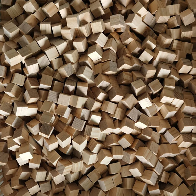 Hand Made Wooden Blocks / 6 Wooden Crafting Blocks /6 Raw Wood Blocks/  Solid Wood Blocks / Baby Blocks / 1 1/4''x 1 1/4'' Wooden Block 