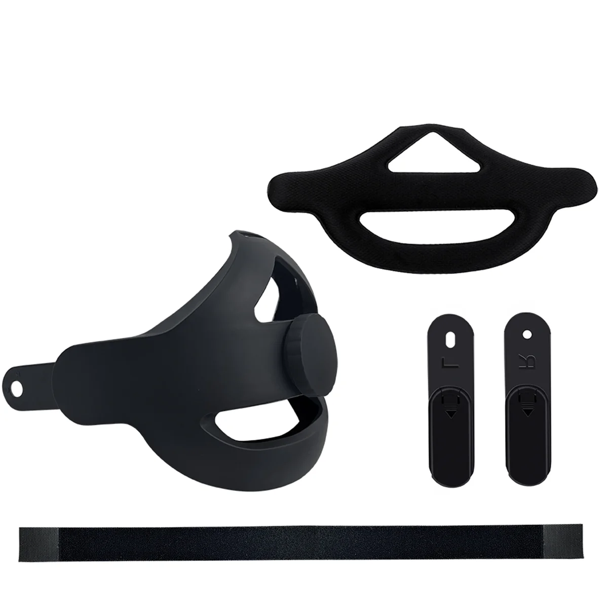 Headconjunto Strap para Oculus Quest Ajustável Reforçada Cabeça Almofada Vestindo Preto vr - Image 6