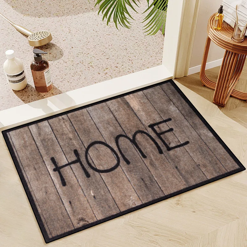 Floor Mat 40*60CM 3D Wood Grain Flower