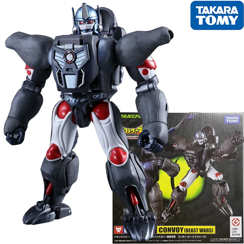 In Magazzino Transformers Takara Tomy Capolavoro Mp-32 Beastwars Optimus Primal Anime Robot Action Figure Model Giocattoli Da Collezione