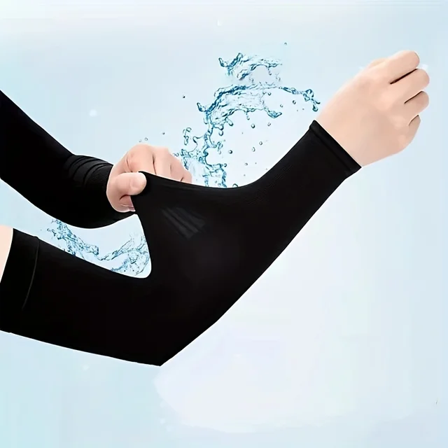 10Pair Cool Silk Fabric Arm Guards Breathable Sun Protection Sleeves for Unisex Outdoor Cycling Running Fishing and Driving Cool