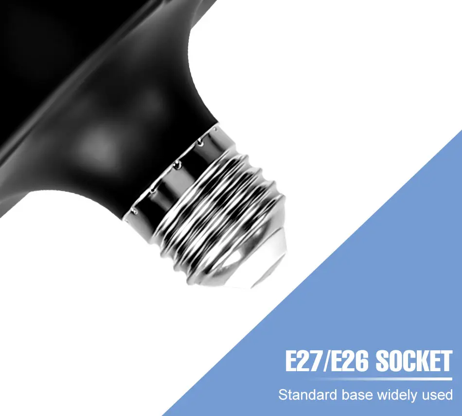 300W LED 전구 E27/E26 차고 램프 AC 220V 스포트라이트 변형 가능한 접이식 천장 조명 110V 가정용 창고 경기장 작업장용