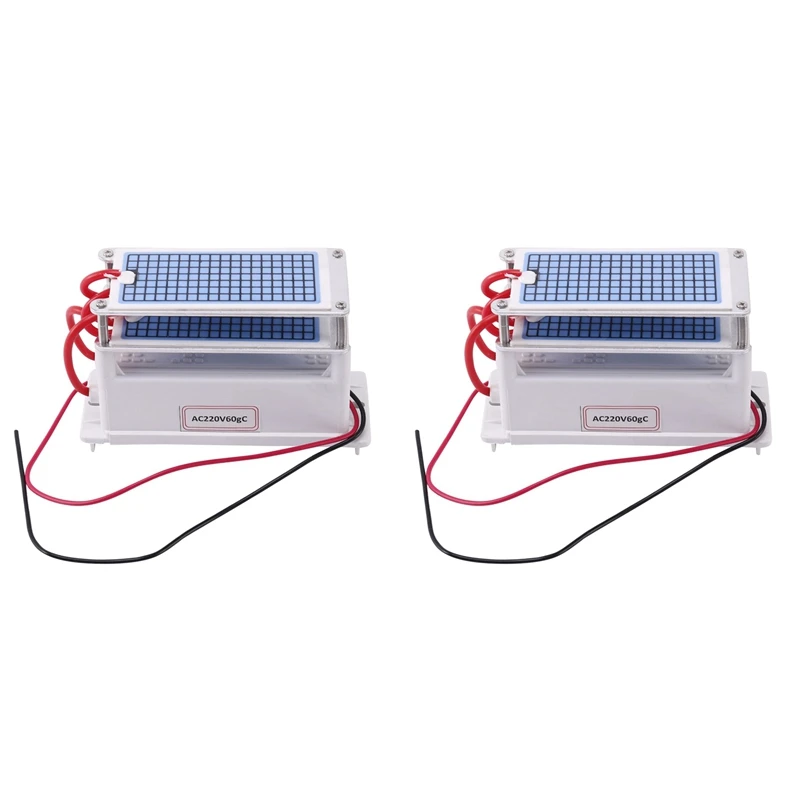 

2X 60G/H Ozone Generator Air Cleaner Ozonizer Purifier Treatment Formaldehyde Remove Odor Ozone Machine 220V