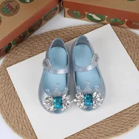 Mini Melissa 2024 Spring Summer New Children Girls Beach Shoes Fashion Cartoon Cute Princess Shoes Toddler Casual Baby Girl Shoe 1