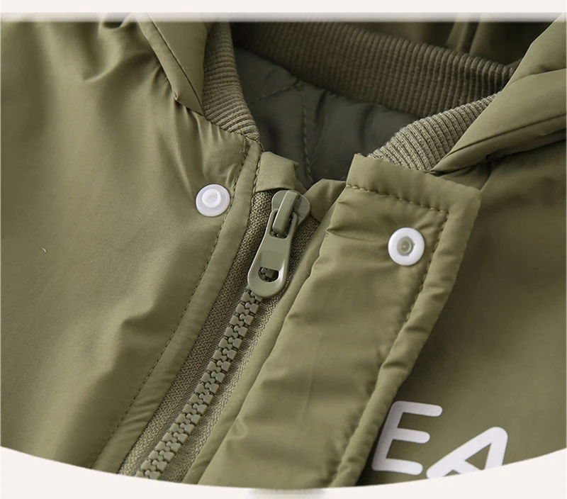 Description Picture 6 of itemAutumn Winter Baby Clothes Outdoor Jackets 0-2Y Infant Boys Warm Windproof Romper Toddler Girls Hooded Jumpsuit Newborn Outwear