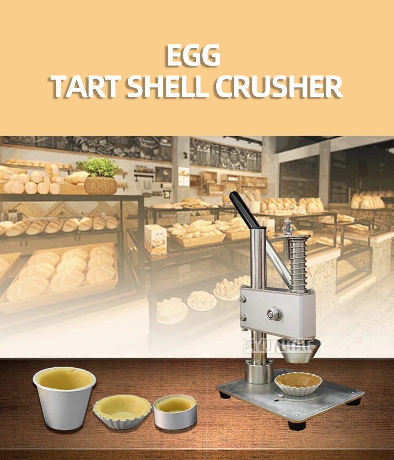 Description Picture 2 of itemCommercial Tartlet Forming Machine Manual Egg Tart Maker Baking Press Shape Machine Stainless Steel Snackautomaten