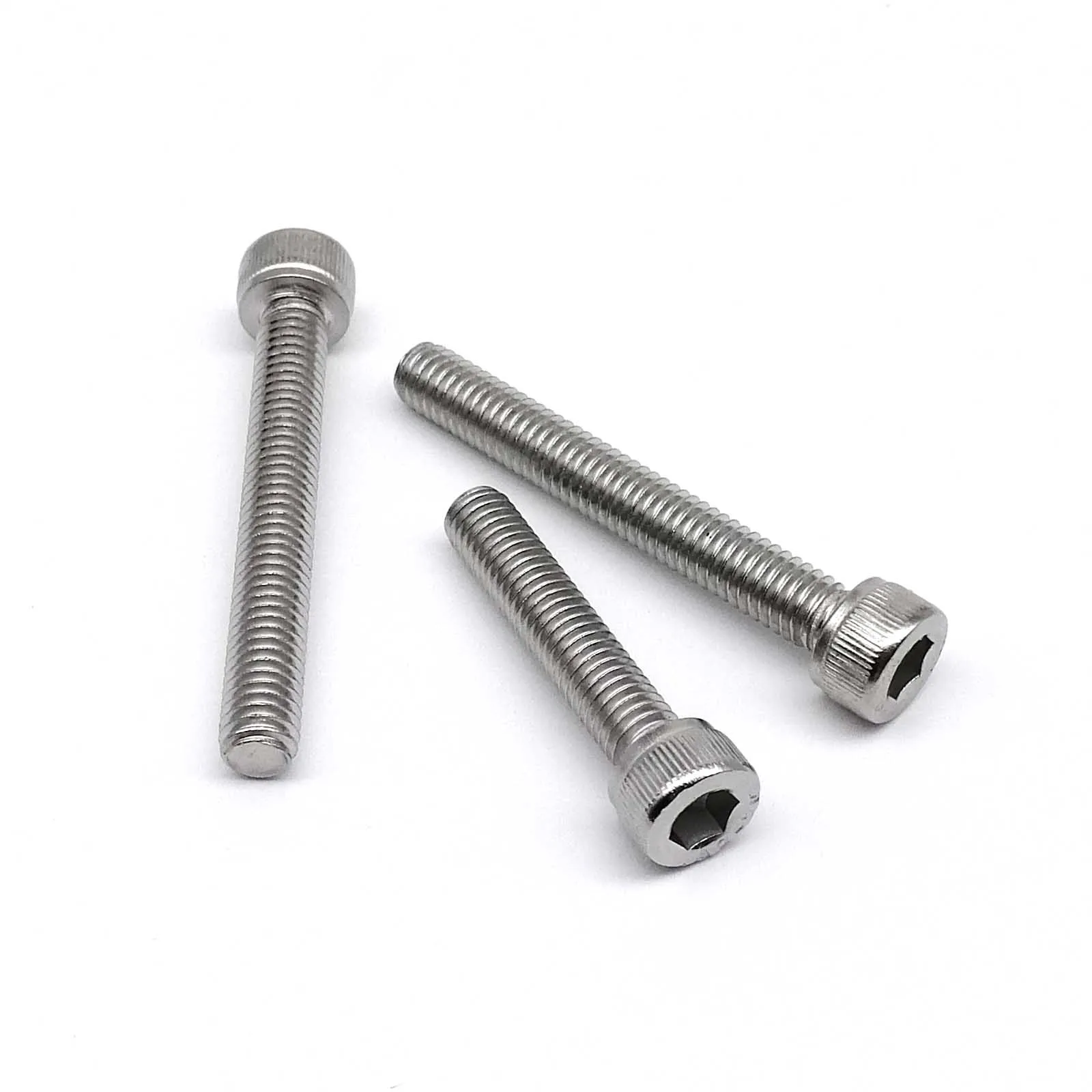 Hex Socket Cap Screw M2 M2.5 M3 M3.5 M4 M5 M6 M8 304 A2 Stainless Steel DIN912 Hexagon Hex Socket Cap Allen Head Bolt Screw Lengthened Long 6-200mm