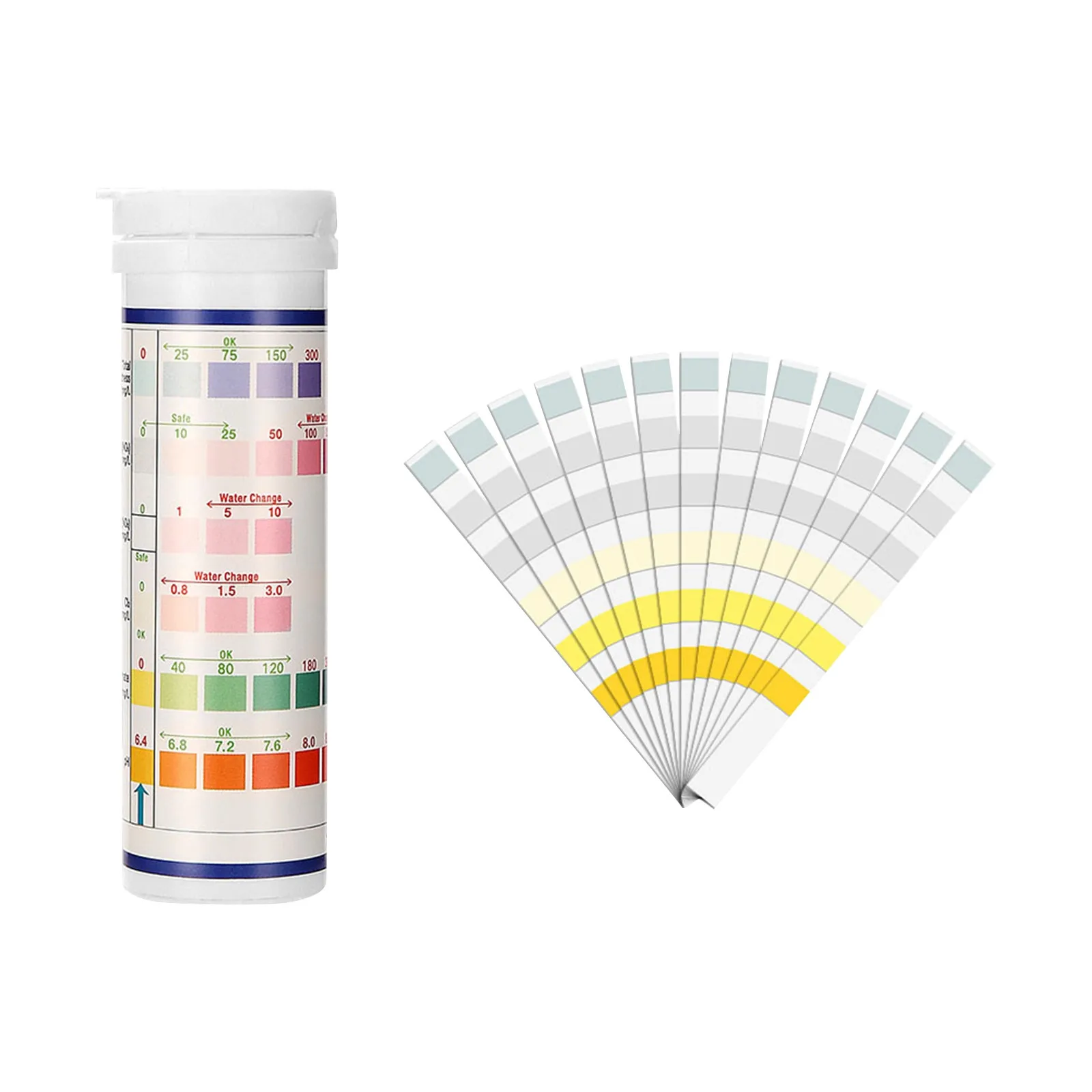quarium Test Strips For Fish: 6 In 1 Fish Tank Water Testing Kit For Aquarium Pond-Accurate Testing Nitrate Nitrite Hardness
