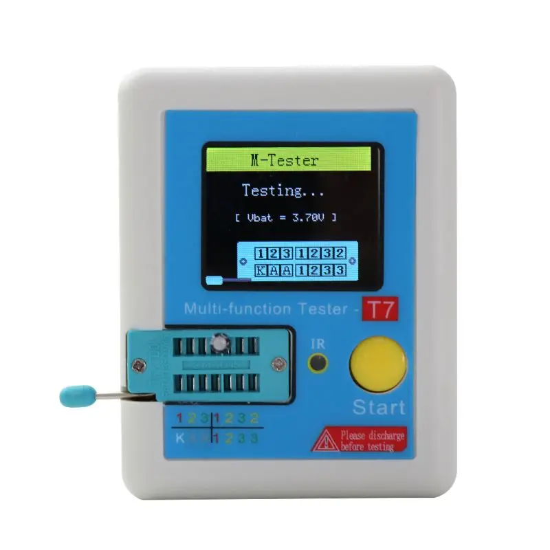 

co530 High Transistor Tester LCR-T7 Multifunctional Graphic 128 TFT LCD