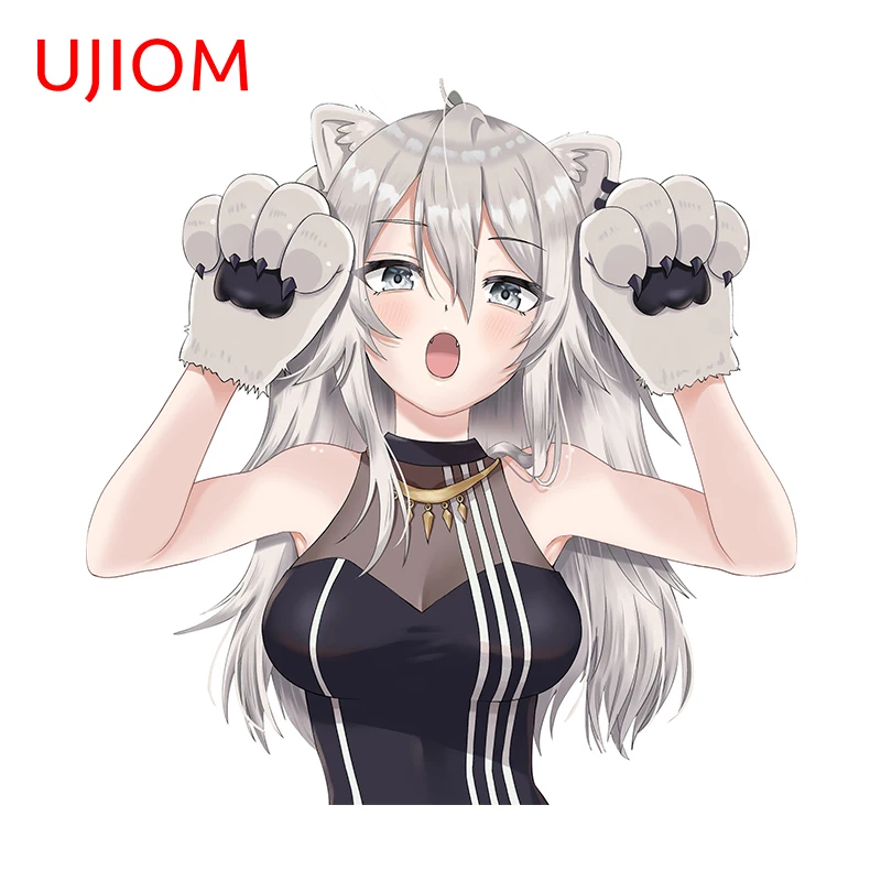 Shishiro Botan Cat Paws Hololive Vtuber Wall Sticker Cute Loli Anime Figure Graphics Decal Kitchen Cupboard Decoration