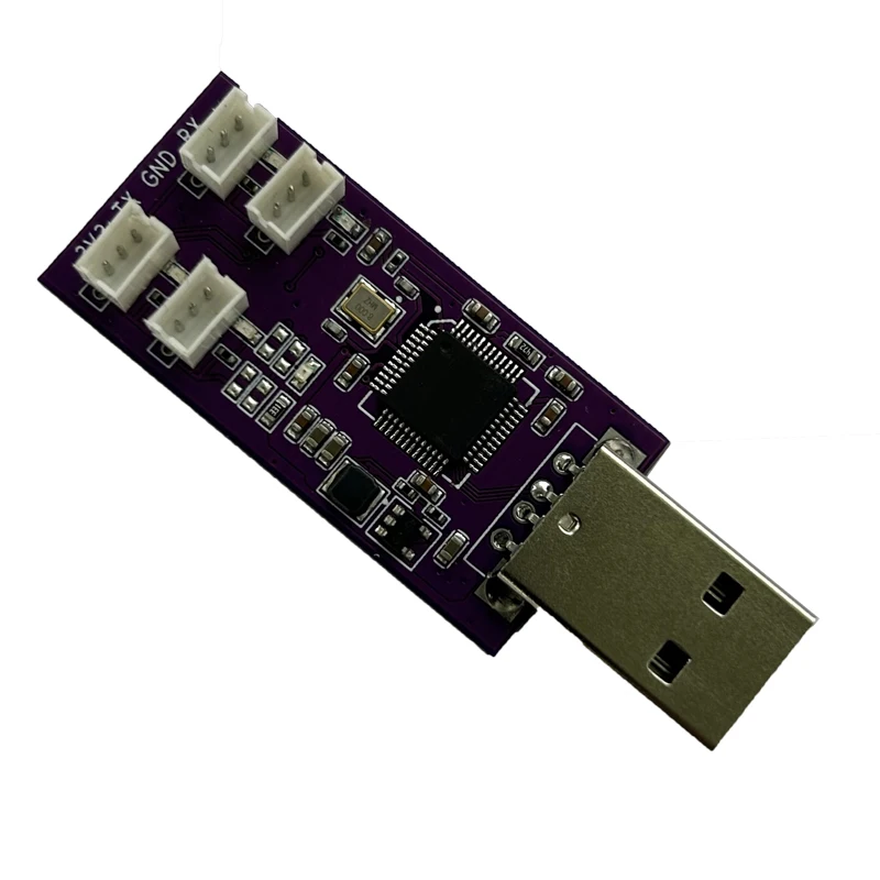 USB to 4 Way Serial Port Uart Hub TTL Level Computer Programmer Adapter Serial Port Connector USB to232 COM Module TTL Uart Rts