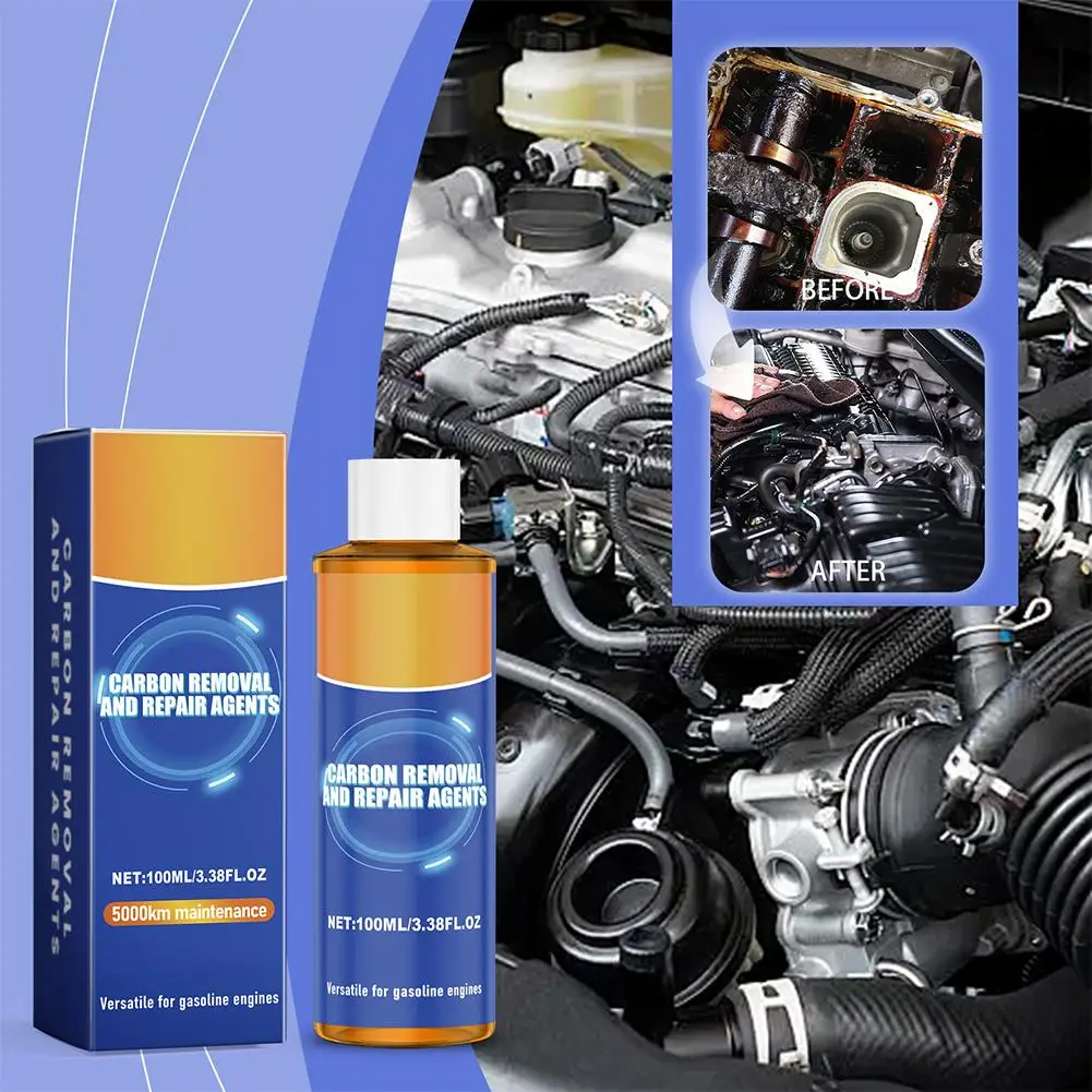100ml Car Engine Decarbonization Repair Agent Oil Accessories Engine Noise Reduce Anti-wear Protection Decarbonizati G1P3
