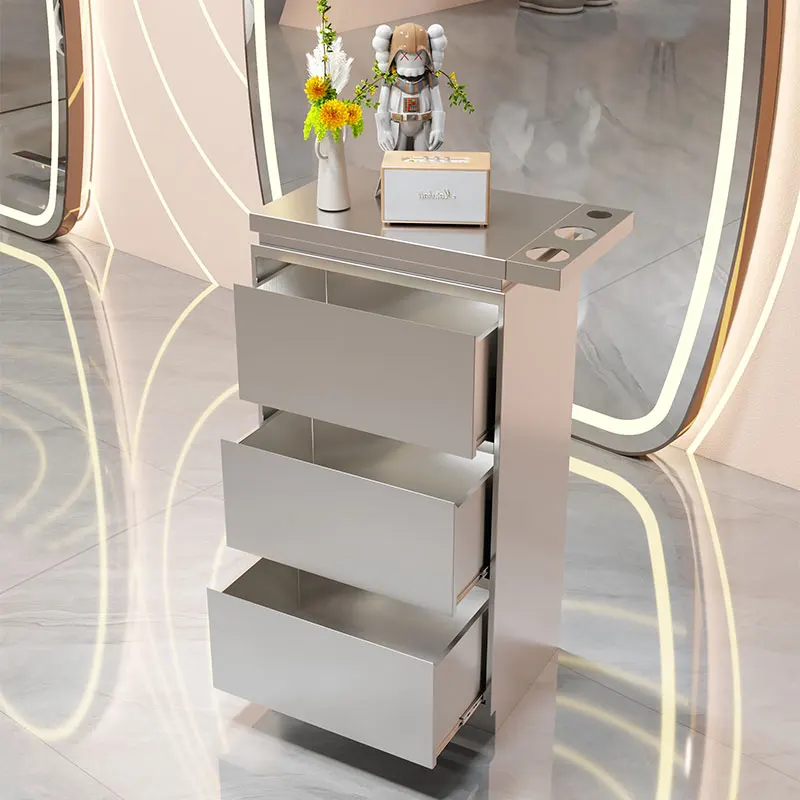 Parrucchiere Cosmetic Salon Trolley Tool Tea Lash Nails Salon Trolley Makeup Estetista Carrito Auxiliar Salon Furniture Wkst