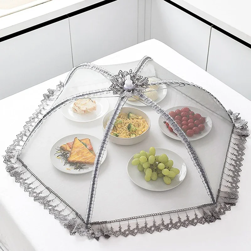 Umbrella Style Food Covers Anti Fly Mosquito Meal Cover Lace Table Large Table Cover Home Gadgets Accessories food cover