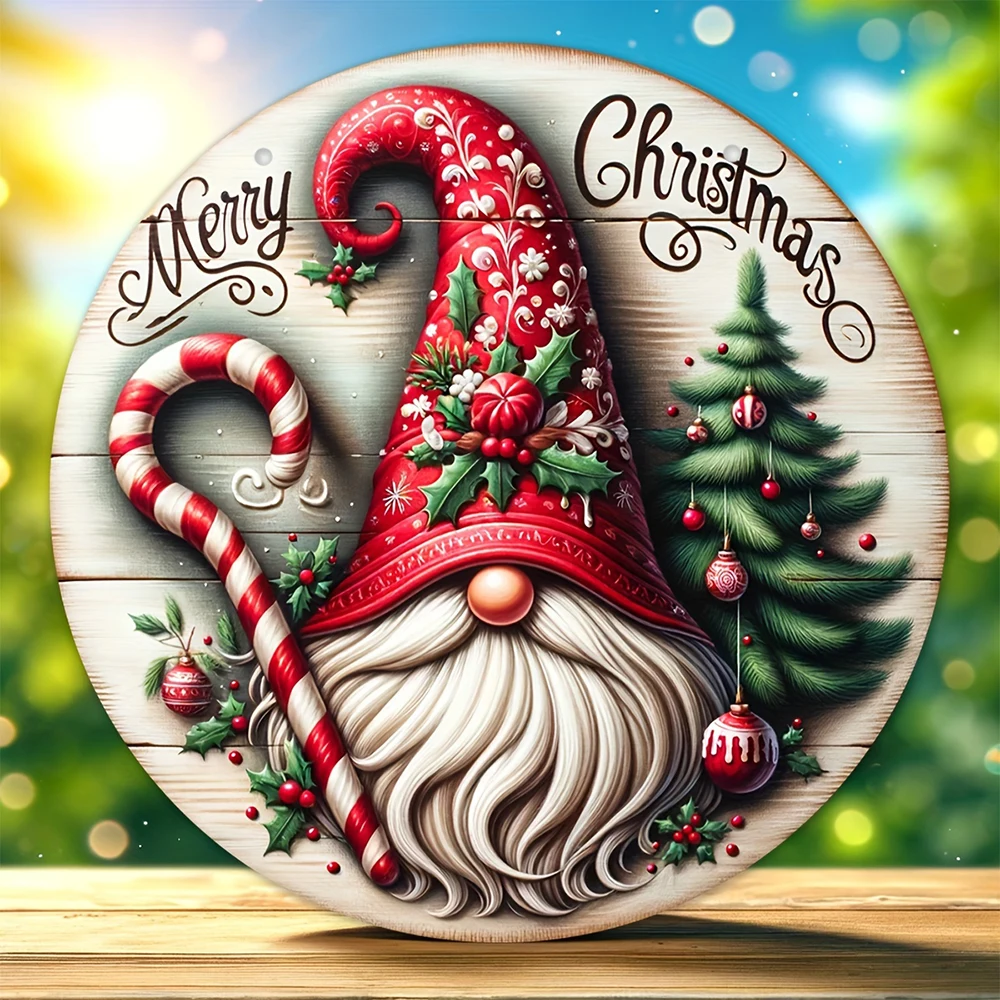 Christmas Wooden Hanging Sign - Festive Holiday Decoration