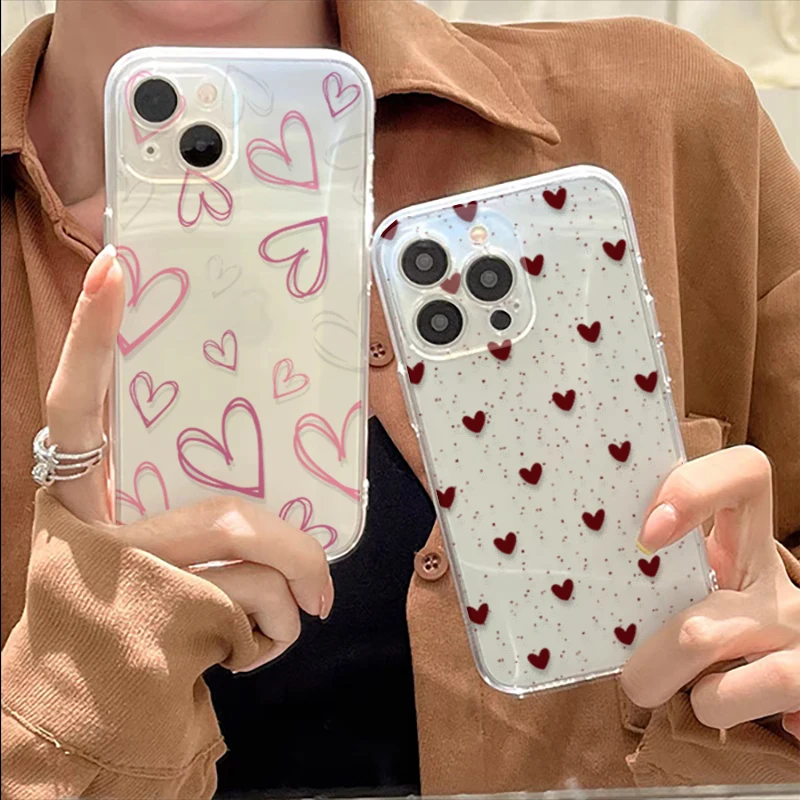 Chic Love Heart Protective Phone Case