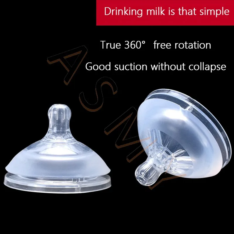 Oberni Original nipple/soft silicone imitation breast milk real/Wide mouth 6.3CM/Newborn baby Anti-flatulence Nipple 4